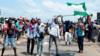 Демонстранты в Лагосе