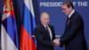 Президент России Владимир Путин наградил президента Сербии Александра Вучича орденом Александра Невского после встречи в Белграде в январе