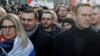Любовь Соболь и Алексей Навальный (справа) на митинге в Москве (29.02.20)
