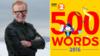 Крис Эванс и логотип 500 Words