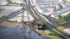 Newport Transporter Bridge - впечатление художника от нового центра для посетителей