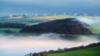 Ветряная ферма над Тал-и-Бонтом, долина Рейдол, Уэльс, Великобритания. (