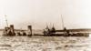 Немецкие линкоры тонут у острова Фара, Скапа-Флоу, Оркнейские острова, 21 июня 1919 г. - ID изображения: KW9521