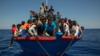 Лодка для мигрантов у берегов Ливии, 2 августа 2017 г.