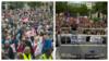 Митинги за выбор и против абортов в Белфасте