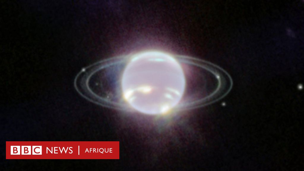Astronomía: una vista espectacular de Neptuno y sus anillos