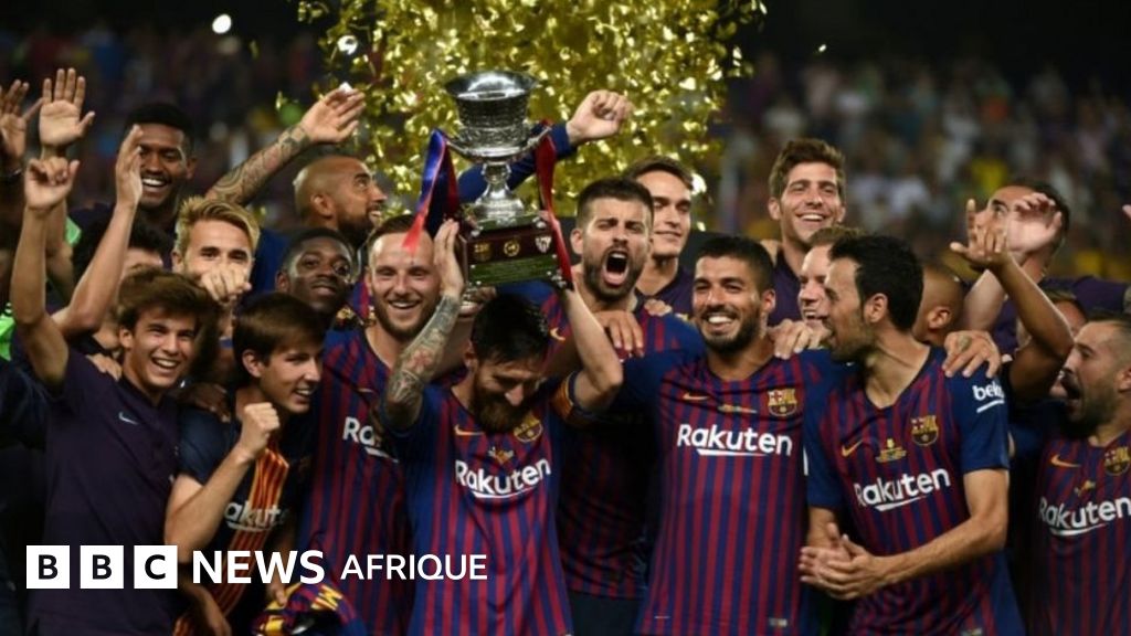Barcelone remporte la Super Coupe d'Espagne - BBC News Afrique