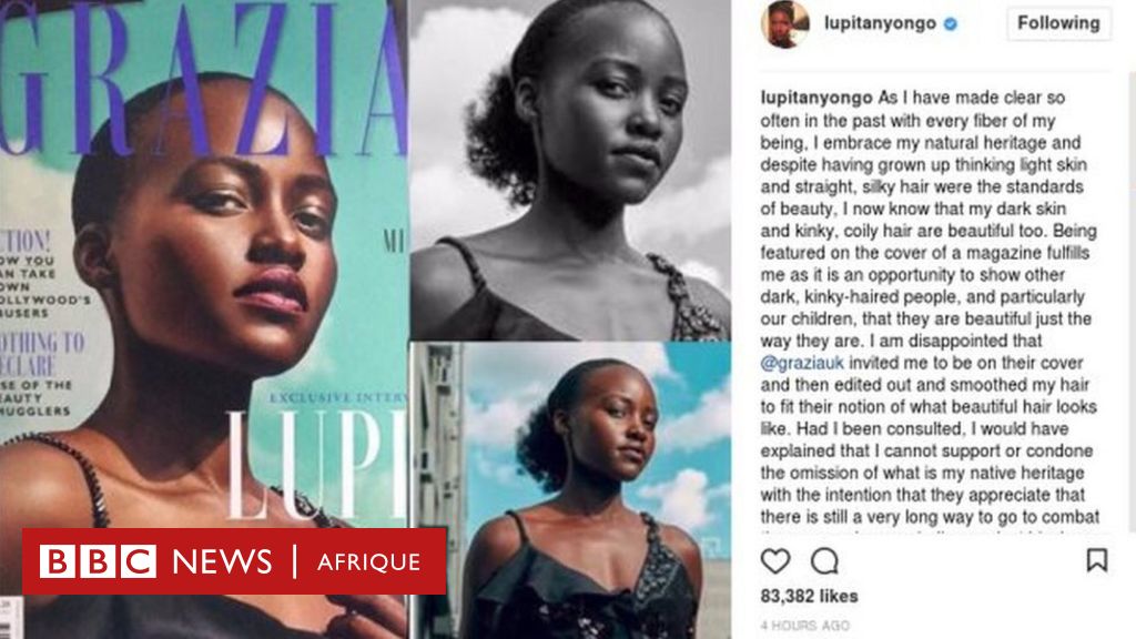 Lupita Nyong'o critique Grazia qui l'a "photoshopé" - BBC News Afrique