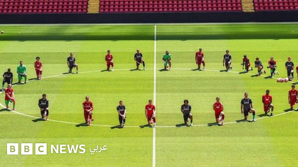 مقتل جورج فلويد: لاعبو ليفربول يجثون في رسالة دعم وسط موجة تضامن من رياضيين آخرين