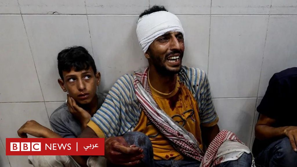 غارة جوية إسرائيلية على مخيم للنازحين في قطاع غزة تقتل العشرات Bbc