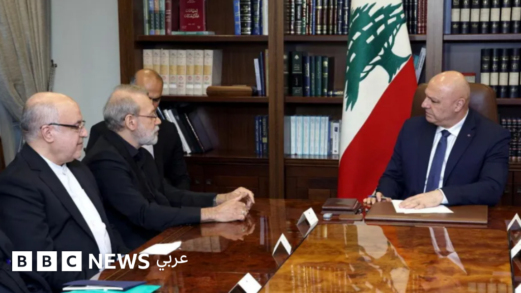 علي لاريجاني: كيف علّق اللبنانيون على زيارة أمين المجلس الأعلى للأمن القومي الإيراني؟ - BBC News عربي