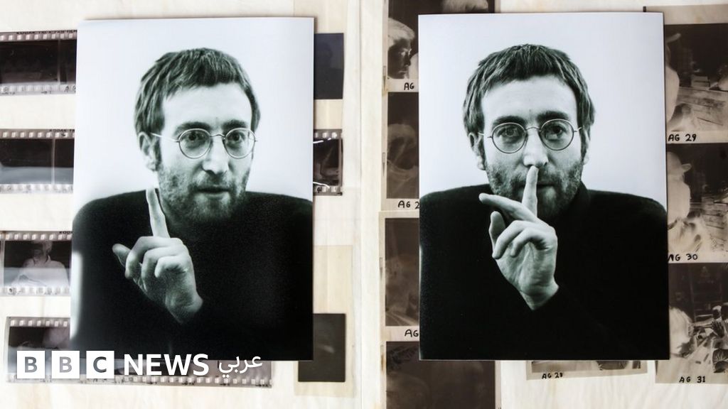 الكشف عن صور لجون لينون لم يرها الجمهور من قبل - BBC News عربي