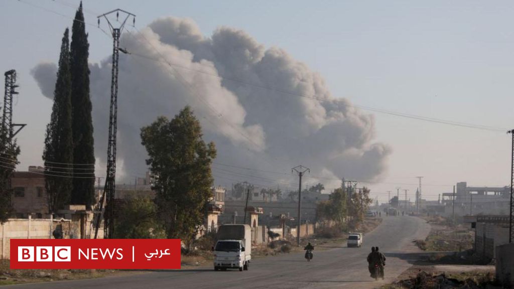 حلب: غارات على حماة وإدلب، والجيش النظامي السوري يتصدى لهجوم قوات المعارضة في ريف دير الزور - BBC News عربي