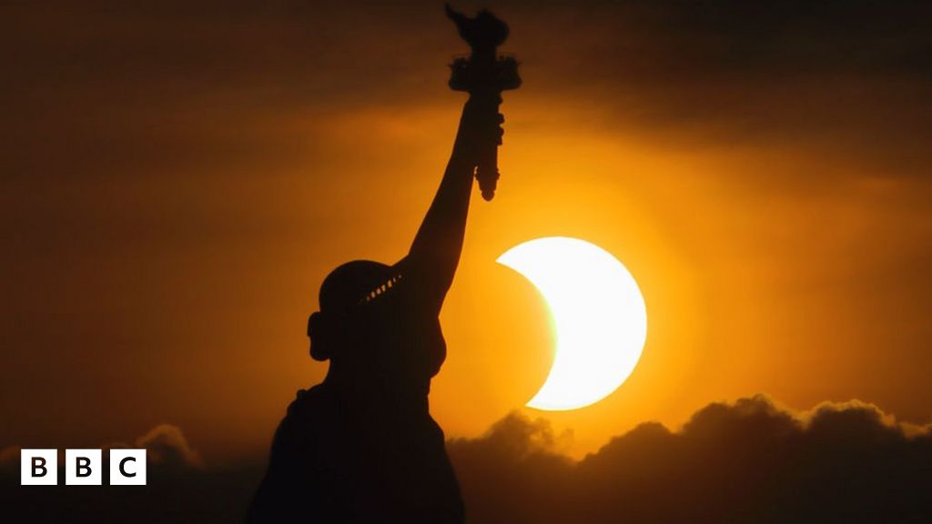 Solar eclipse 2021 Amazing photos BBC Newsround