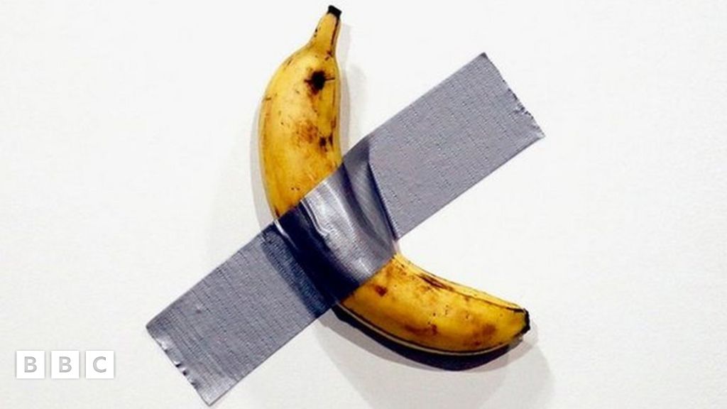 Tape Banana And Other Pieces Of Seriously Expensive Art BBC Newsround a-ai-bowl-ieke-booij