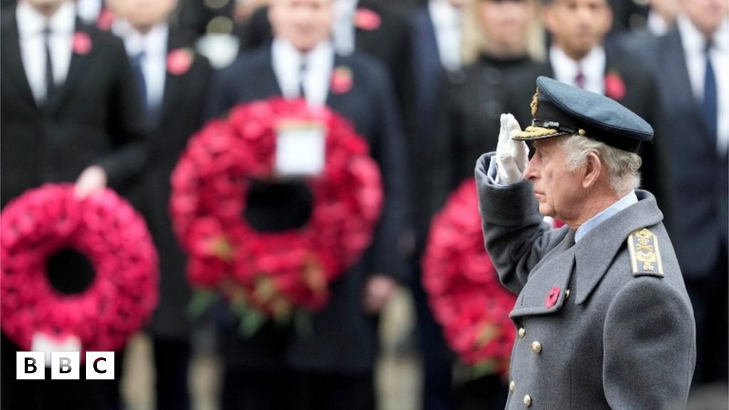 Remembrance Sunday King Charles leads commemorations at Cenotaph in London BBC Newsround