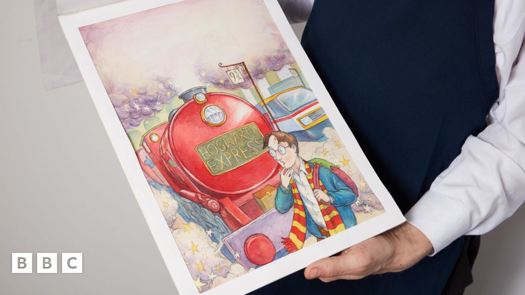 Harry Potter: Painting sold for record amount at auction - BBC Newsround