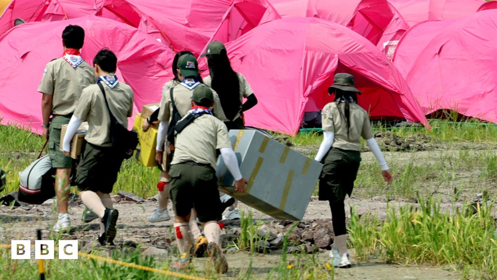 World Scout Jamboree Children affected by heatwave in South Korea
