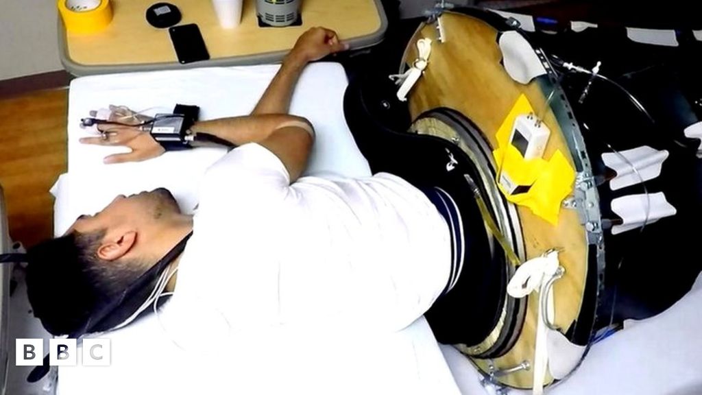 Nasa Sleeping bag could help prevent squashed eyeballs in space BBC Newsround