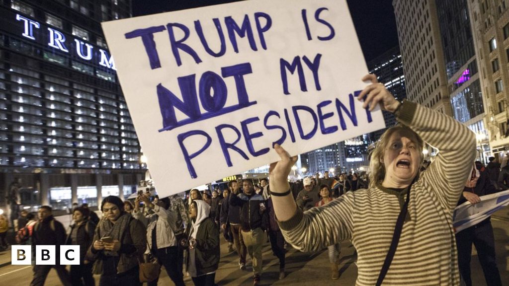 Thousands Protest Over Donald Trump's Win - BBC Newsround