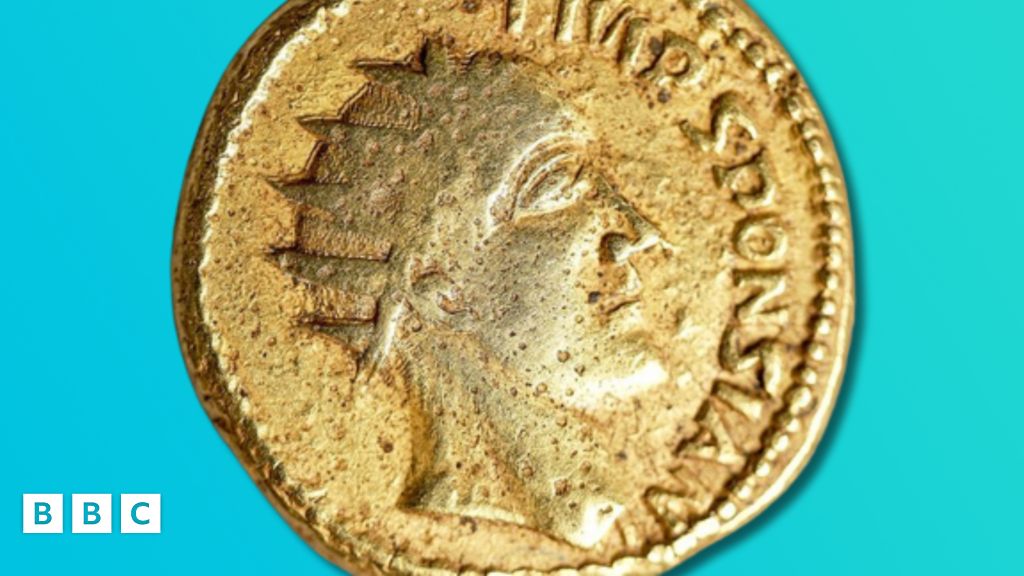 Gold Coin Proves Roman Emperor Lost To History Did Exist - BBC Newsround