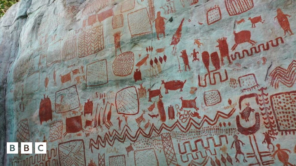 Huge rock paintings reveal what people ate 12,500 years ago - BBC Newsround