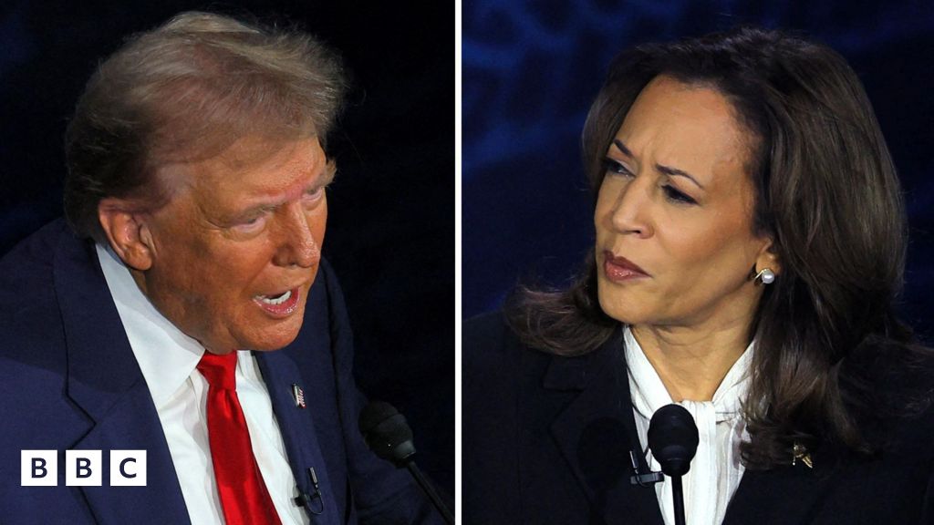 US election: Harris and Trump clash in live TV debate