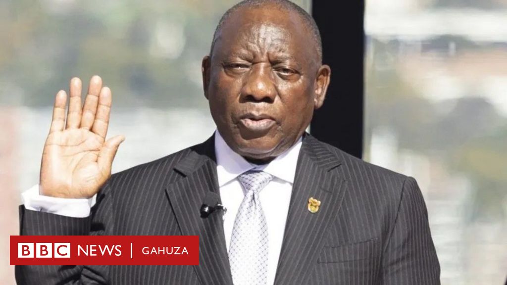 Perezida Ramaphosa Wa Afurika Yepfo Yarahiriye Manda Ya Kabiri - BBC ...