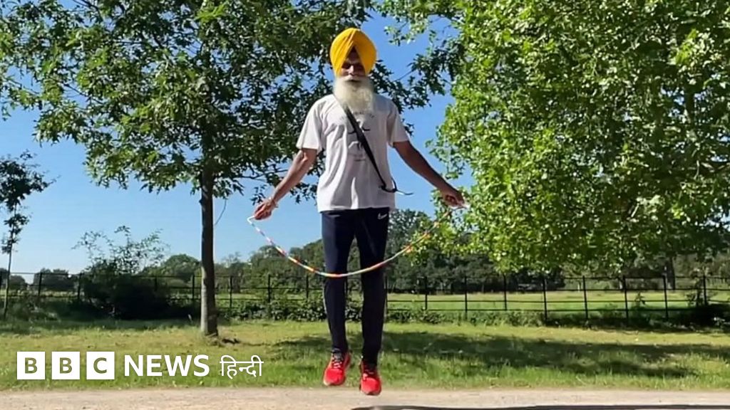 मिलिए 74 साल के स्किपिंग सिख से, जो रस्सी कूदकर मैराथन दौड़ते हैं