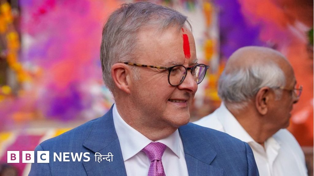 नरेंद्र मोदी स्टेडियम में नरेंद्र मोदी और ऑस्ट्रेलियाई पीएम, हज़ारों की भीड़, देखिए फ़ोटो
