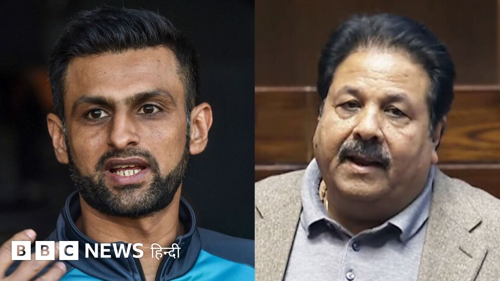 शोएब मलिक से नाराज़ हुए राजीव शुक्ला, फ़ेक वीडियो चलाने का आरोप - BBC