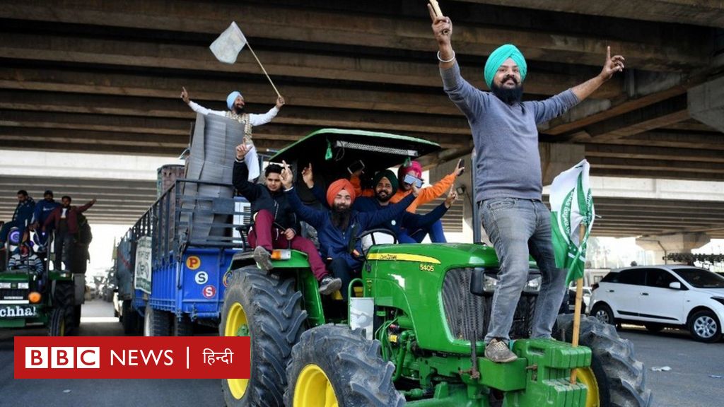 किसान आंदोलन: दिल्ली से घर लौटे जत्थे, बरसाए गए विमान से फूल