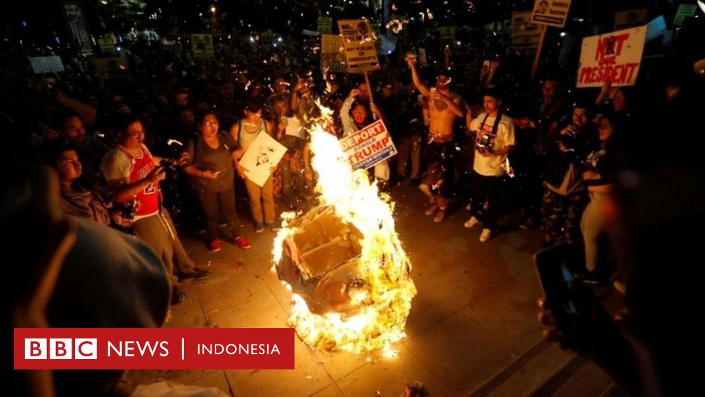 Gelombang Aksi Di Sejumlah Kota AS Untuk Memprotes Kemenangan Trump ...