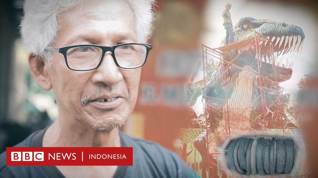 Karya seni dari ban bekas: 'Saya tidak punya penerus'