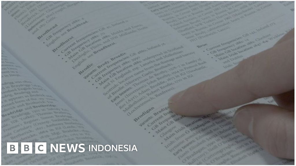 Nama Nama Keluarga Yang Populer Di Irlandia Dan Inggris Bbc News Indonesia