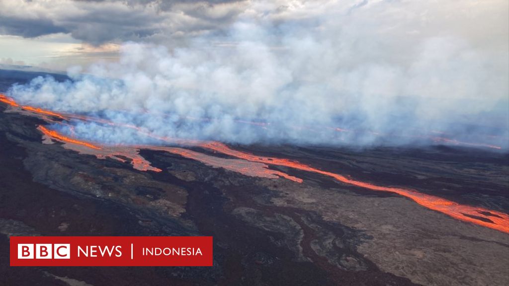 Mauna Loa Gunungapi Aktif Terbesar Di Dunia Meletus Di Hawaii Untuk Pertama Kalinya Dalam Kurun 0353