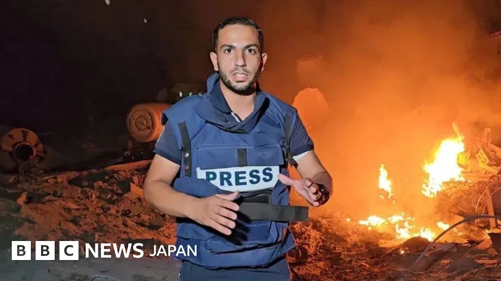 BBC.comのニュース記事「イスラエル、ガザ市のアル・シファ病院付近を空爆 アル・ジャジーラ記者4人が殺害される」の画像