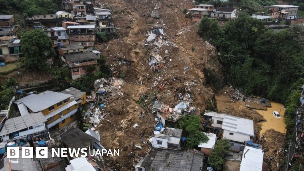 ブラジル南東部で集中豪雨、94人死亡 地滑りや洪水 - BBCニュース