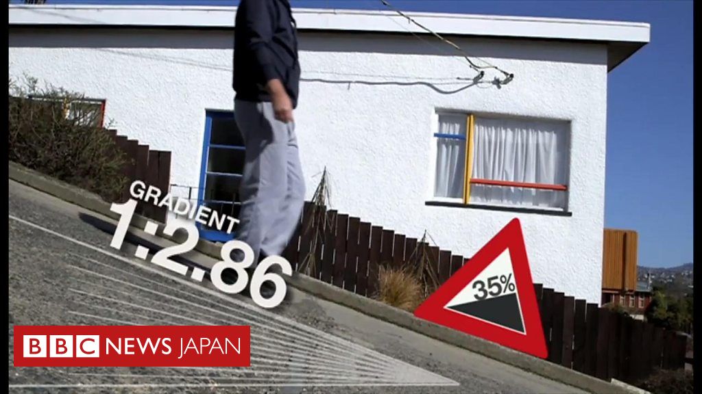 世界で一番急な坂道 上る人たち住む人たち cニュース