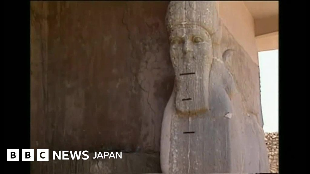 Isが破壊した古代アッシリア都市ニムルドの姿 翼のある獅子の像さえ cニュース