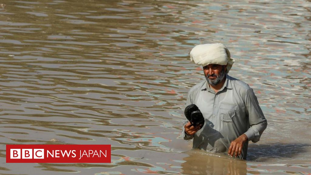 パキスタンの洪水、「全土の3分の1が水没」と気候相　復興には莫大な費用 - BBCニュース