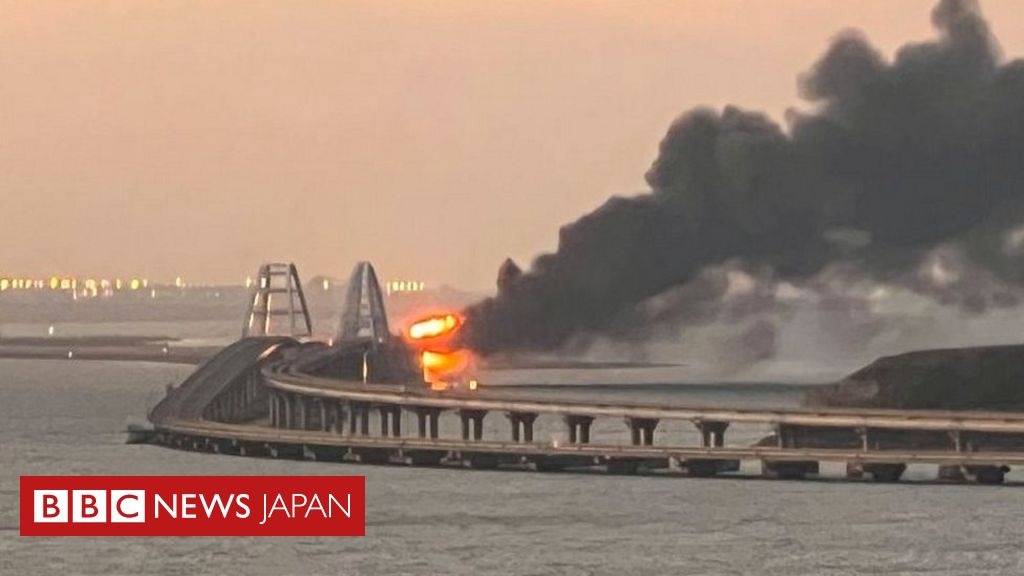 クリミアとロシアを結ぶ唯一の橋で火災 3人死亡とロシア当局 Bbcニュース