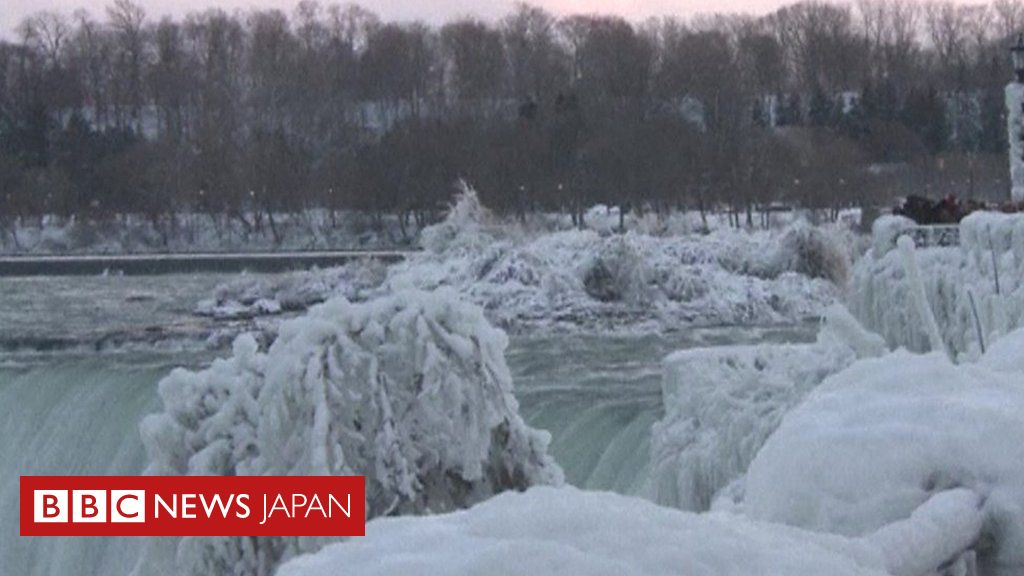 ナイアガラの滝に氷 零下10度に cニュース