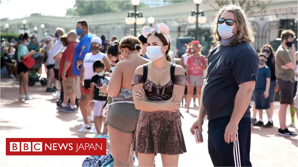 米フロリダでディズニー ワールド再開 感染拡大のなか cニュース