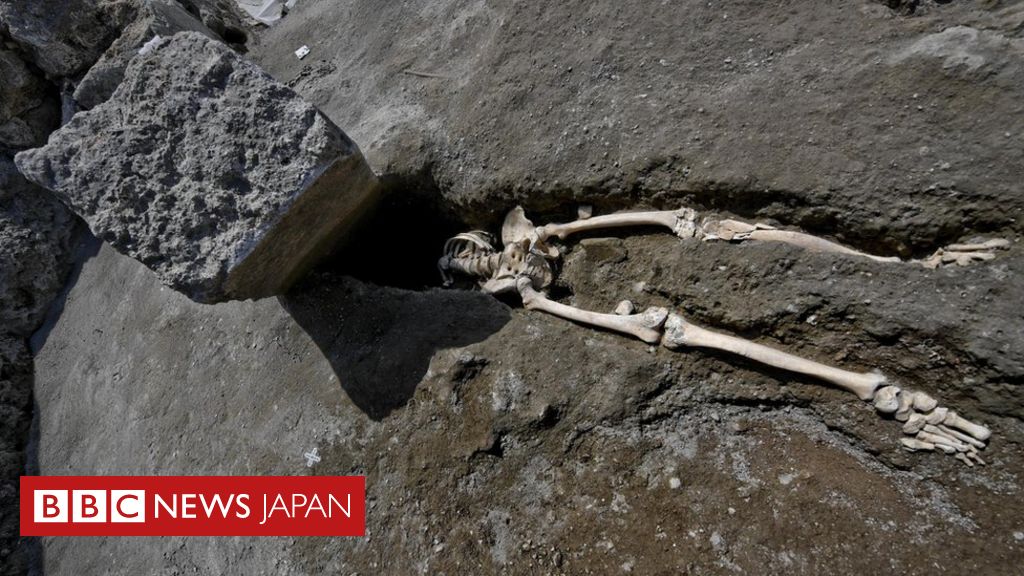 噴火から逃げる途中で瓦礫が頭に 伊ポンペイ遺跡で発掘 cニュース