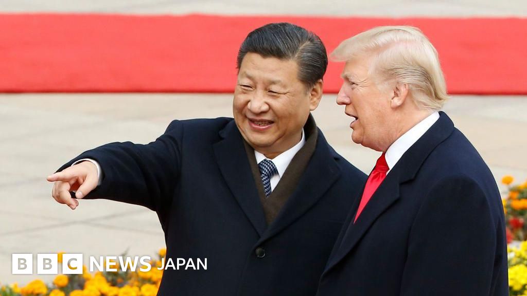 BBC.comのニュース記事「トランプ氏、中国に100％の追加関税を課すと脅す レアアース輸出規制強化に反発」の画像