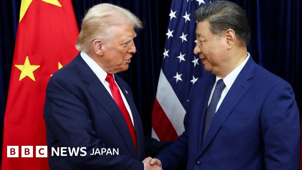 BBC.comのニュース記事「米中首脳、約6年ぶりに直接会談 レアアースめぐる「障壁なくなった」とトランプ氏」の画像