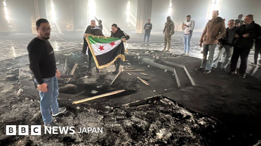反アサド政権勢力、前大統領の父の墓に放火 シリア首都には活気戻る