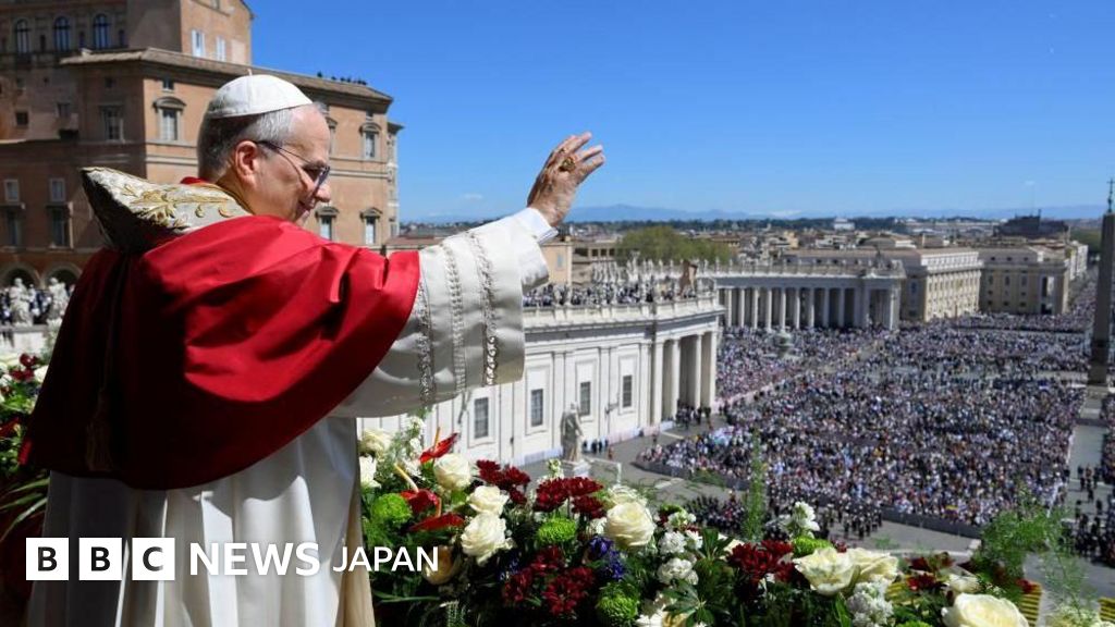 BBCニュース - ローマ教皇レオ14世、「平和を選ぶ」よう各国指導者に呼びかけ　就任後初のイースターで