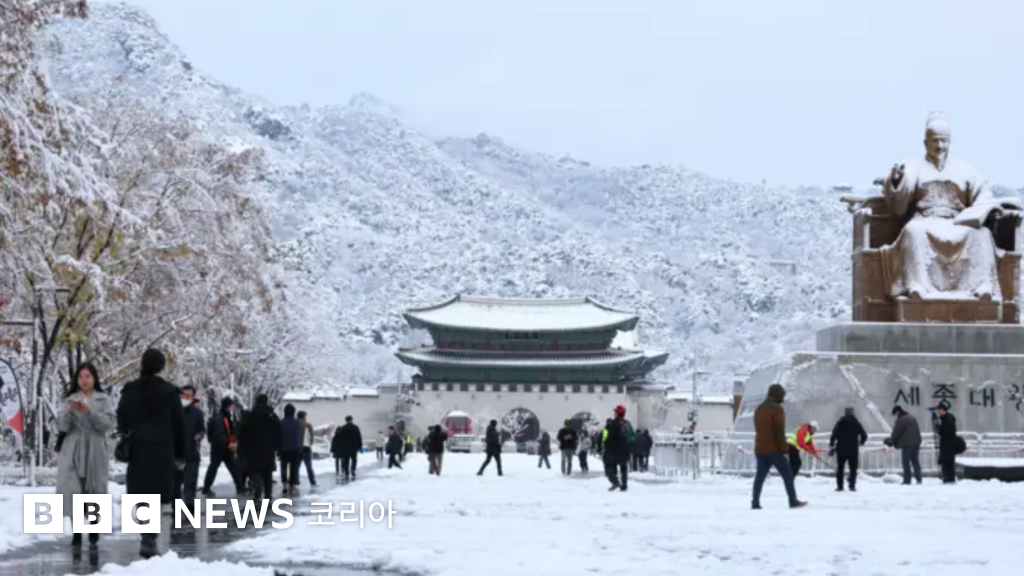 한국 이어 미국에도 역대급 폭설 예보…‘잠재적 재앙’ - BBC News 코리아